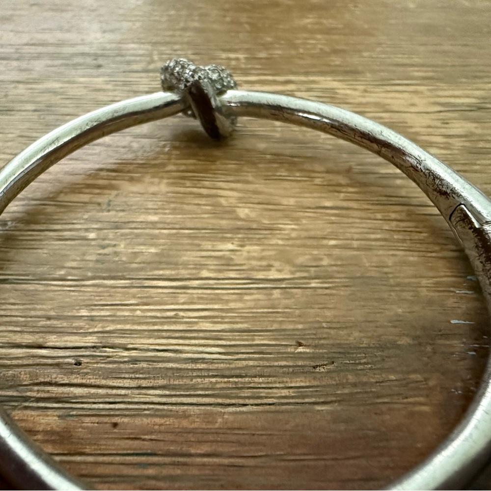 Kate Spade Silver Crystal Knot Bracelet - Picture 3 of 4